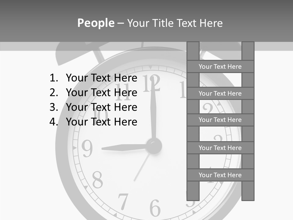 Routine Cut Out Checking The Time PowerPoint Template