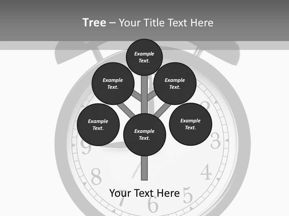 Routine Cut Out Checking The Time PowerPoint Template