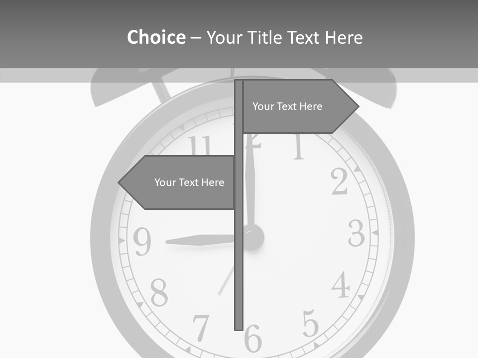 Routine Cut Out Checking The Time PowerPoint Template