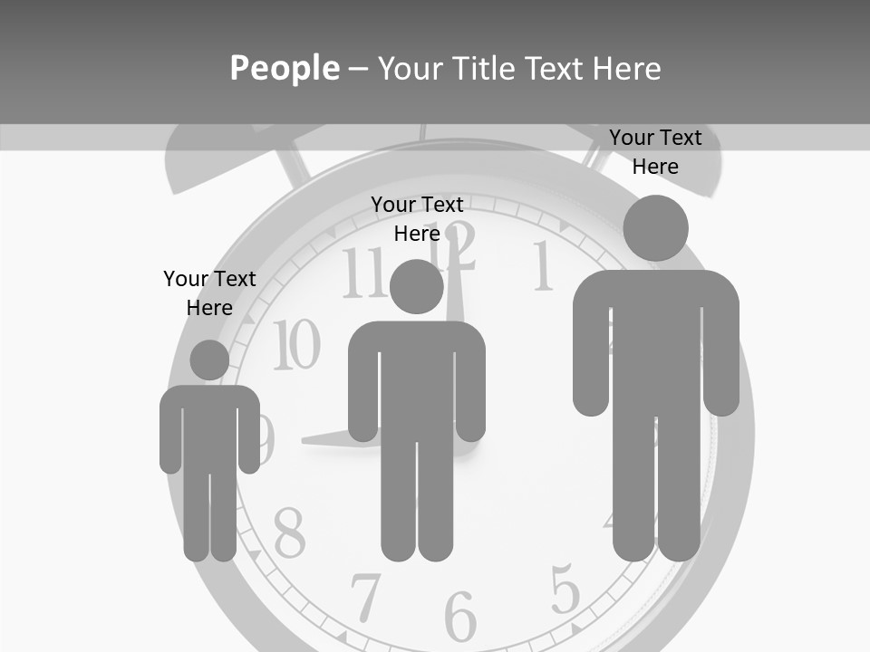 Routine Cut Out Checking The Time PowerPoint Template