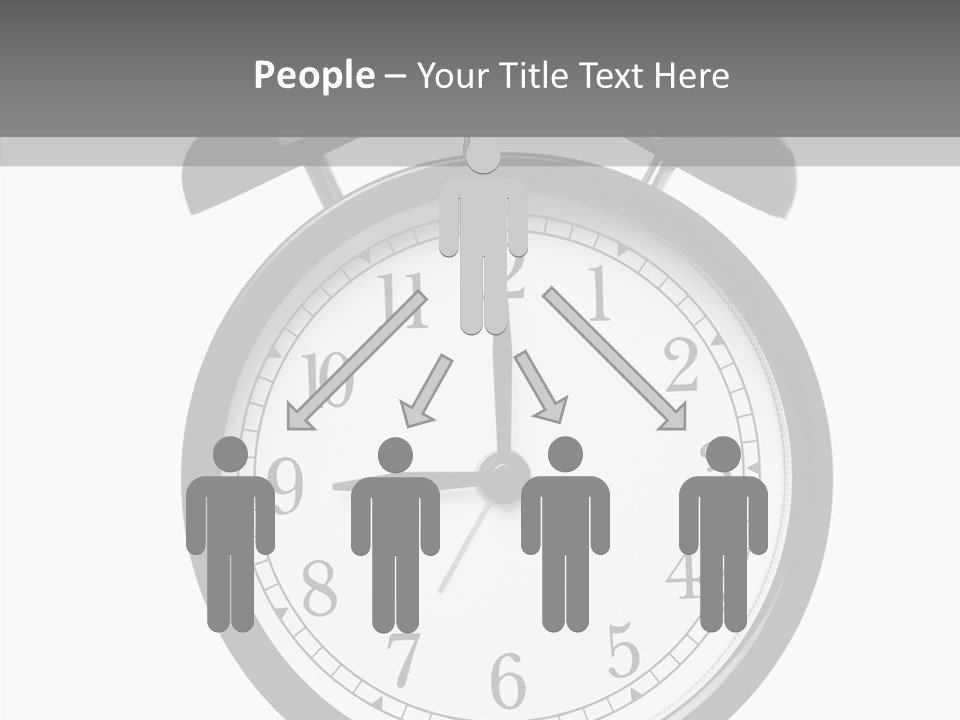 Routine Cut Out Checking The Time PowerPoint Template