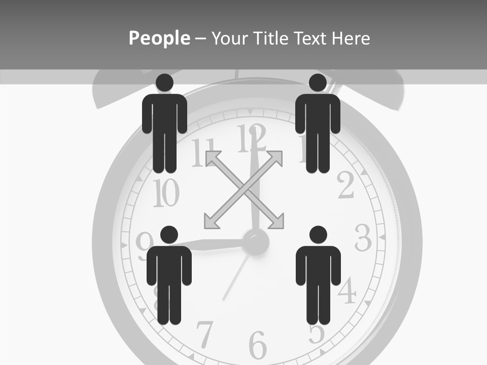 Routine Cut Out Checking The Time PowerPoint Template
