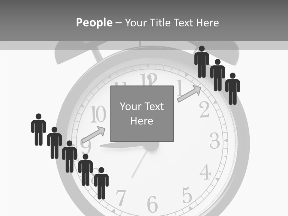 Routine Cut Out Checking The Time PowerPoint Template