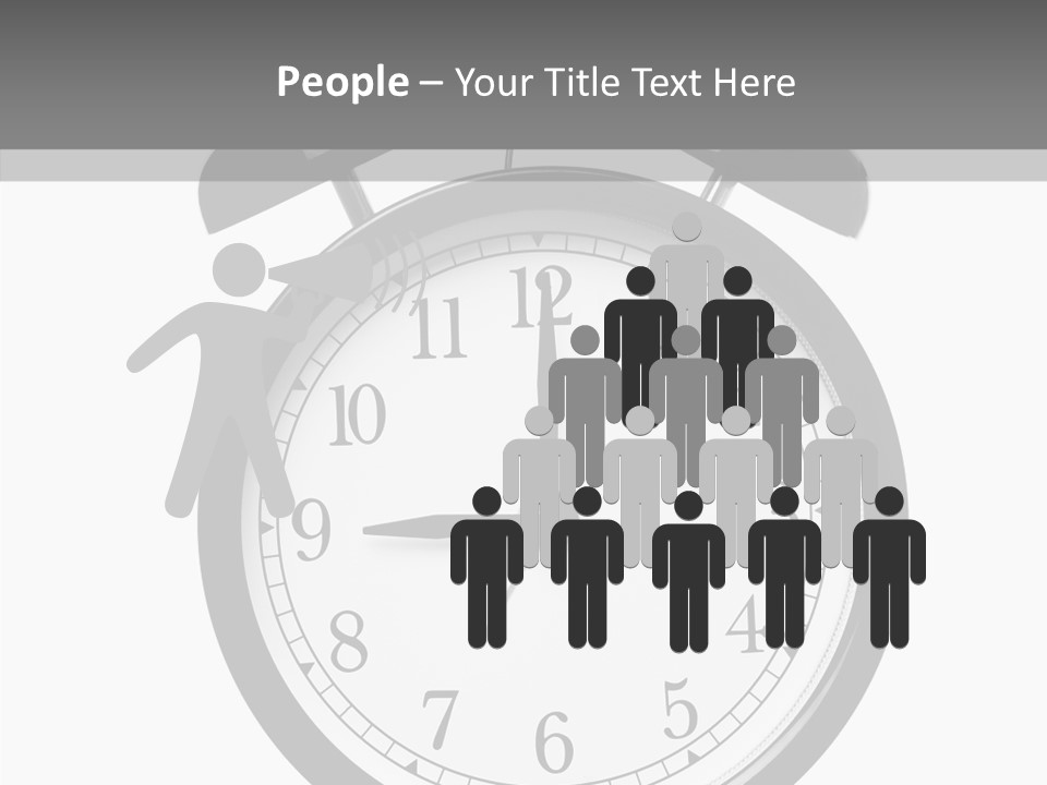 Routine Cut Out Checking The Time PowerPoint Template