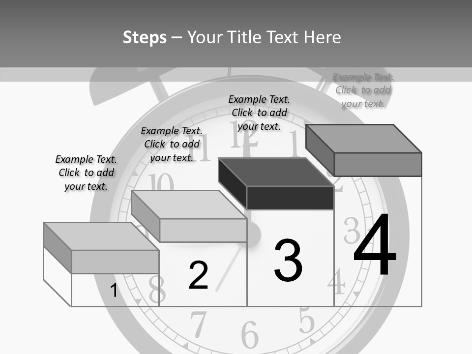Routine Cut Out Checking The Time PowerPoint Template