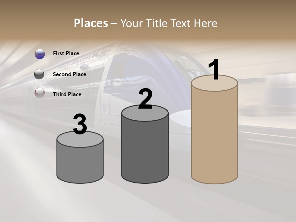 High Speed Transportation Railroad PowerPoint Template