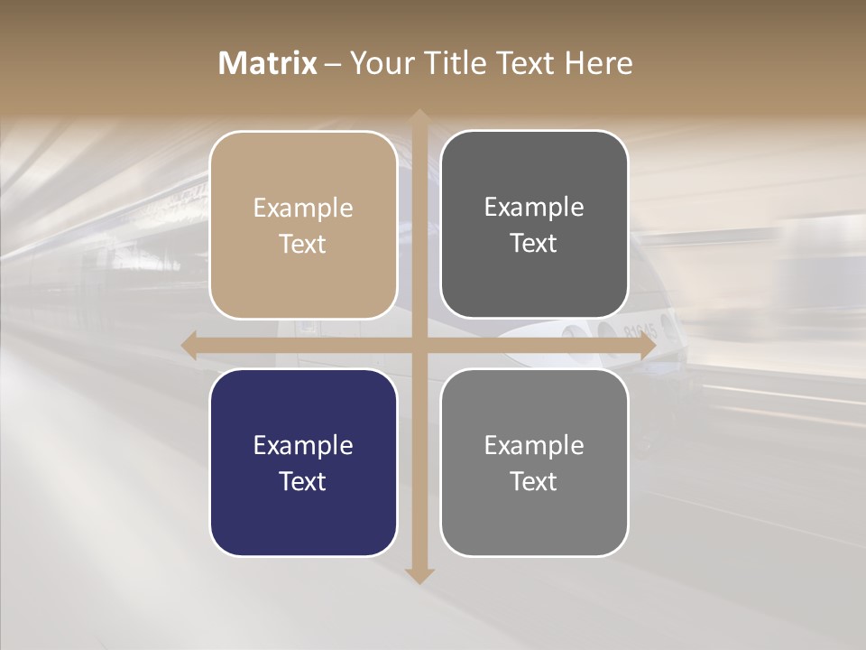 High Speed Transportation Railroad PowerPoint Template