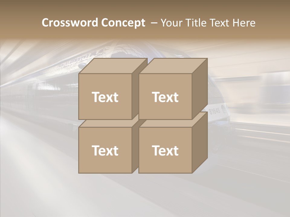 High Speed Transportation Railroad PowerPoint Template
