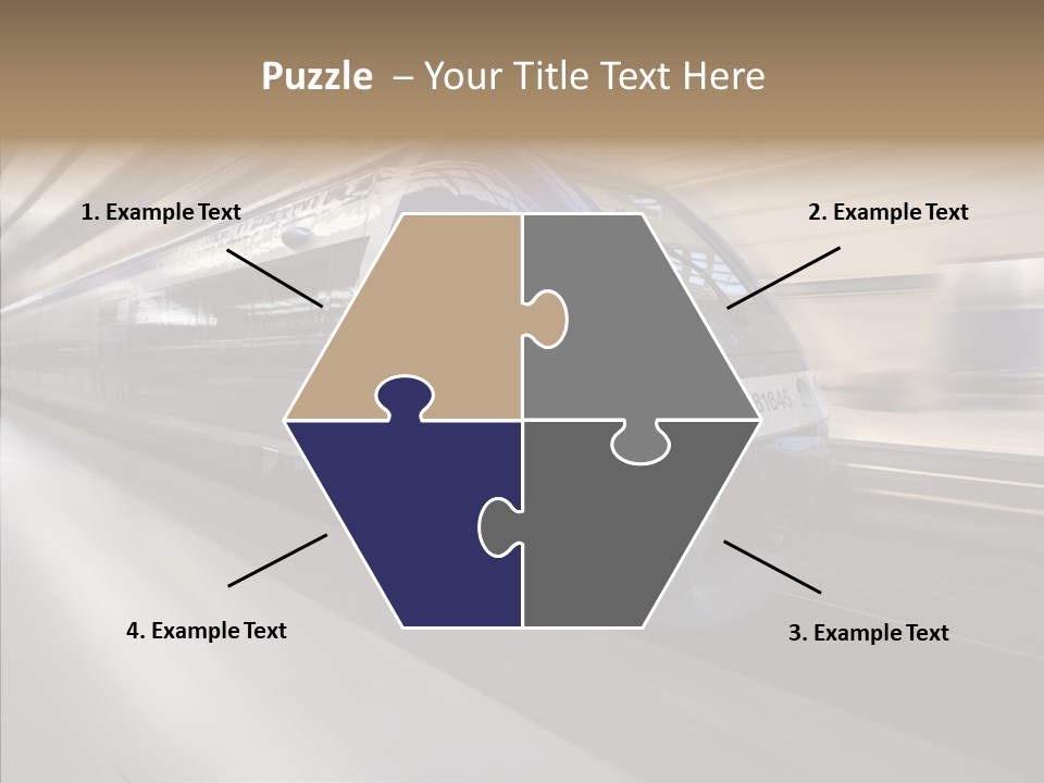 High Speed Transportation Railroad PowerPoint Template