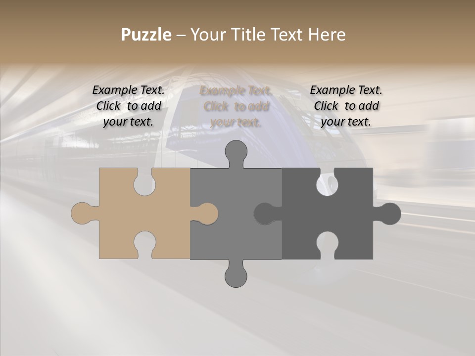 High Speed Transportation Railroad PowerPoint Template