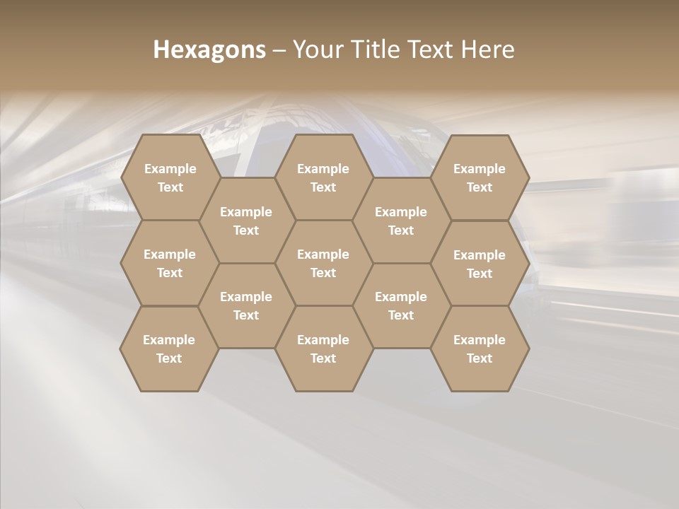 High Speed Transportation Railroad PowerPoint Template