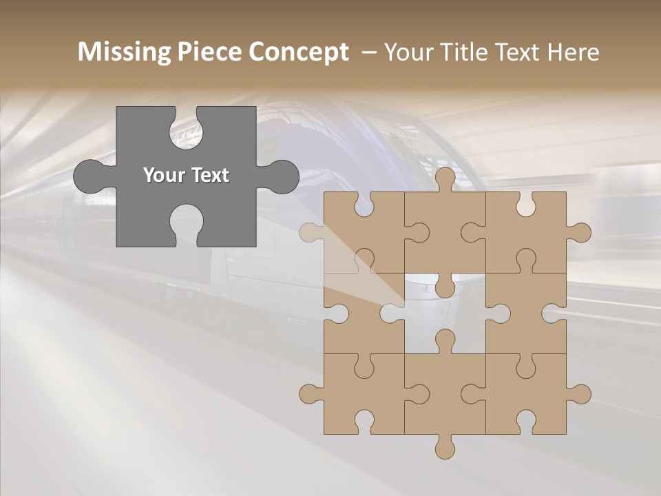 High Speed Transportation Railroad PowerPoint Template