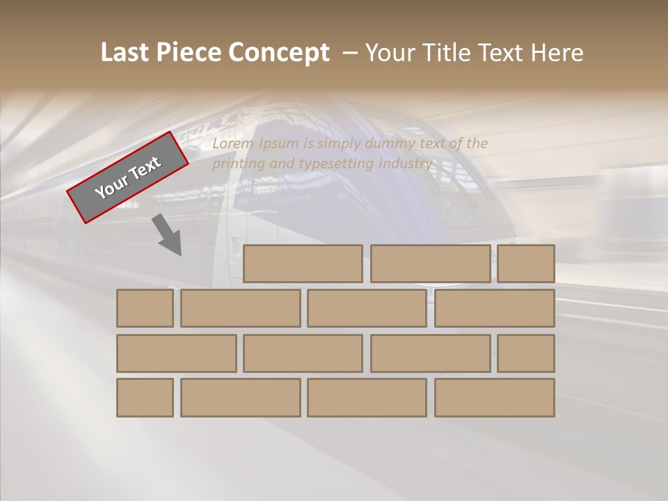 High Speed Transportation Railroad PowerPoint Template