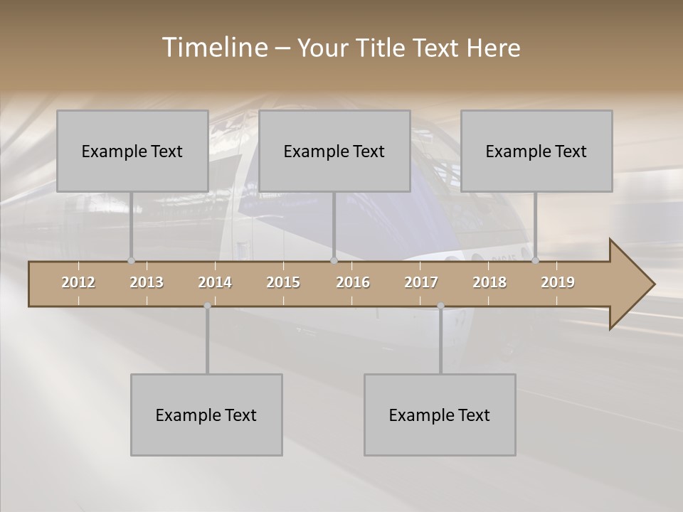 High Speed Transportation Railroad PowerPoint Template