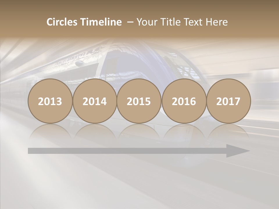 High Speed Transportation Railroad PowerPoint Template