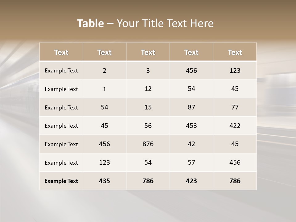 High Speed Transportation Railroad PowerPoint Template