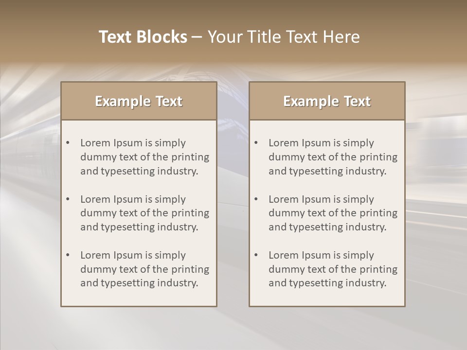 High Speed Transportation Railroad PowerPoint Template