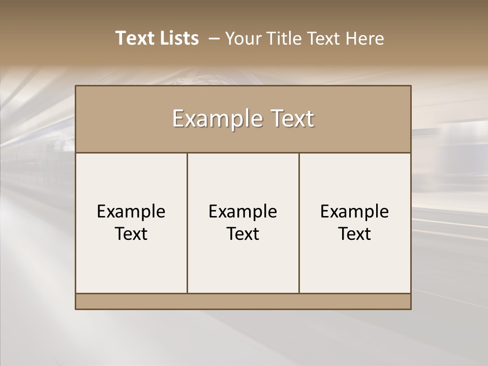 High Speed Transportation Railroad PowerPoint Template