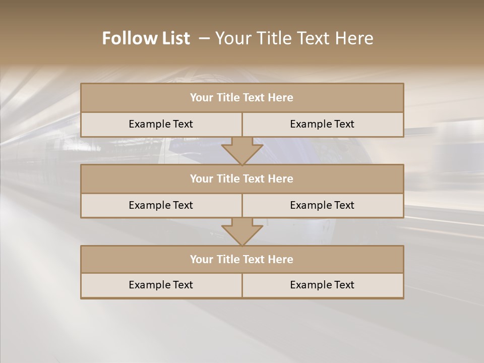 High Speed Transportation Railroad PowerPoint Template