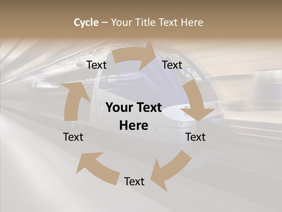 High Speed Transportation Railroad PowerPoint Template