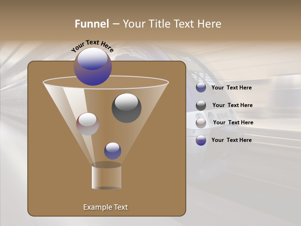 High Speed Transportation Railroad PowerPoint Template