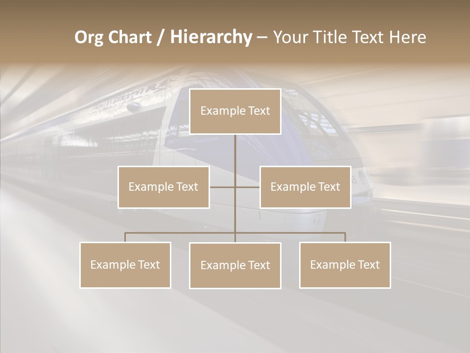 High Speed Transportation Railroad PowerPoint Template