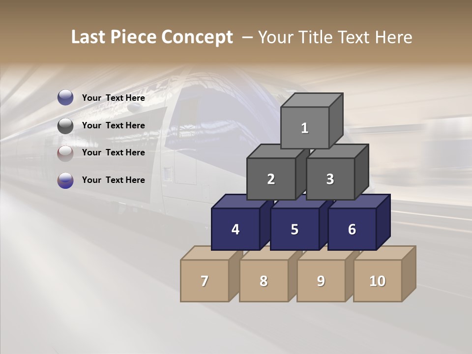 High Speed Transportation Railroad PowerPoint Template