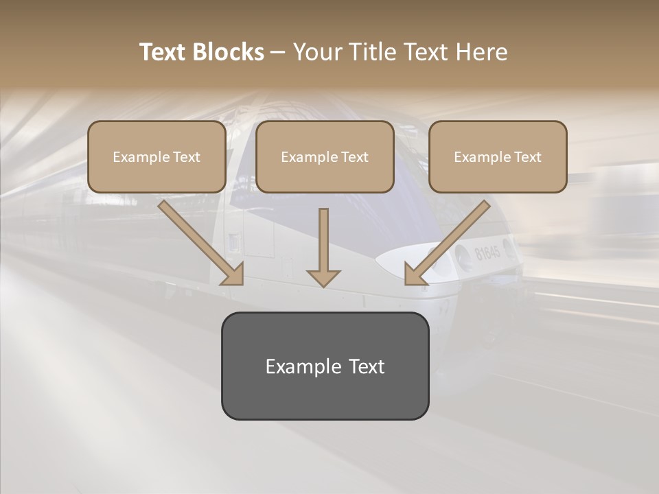 High Speed Transportation Railroad PowerPoint Template