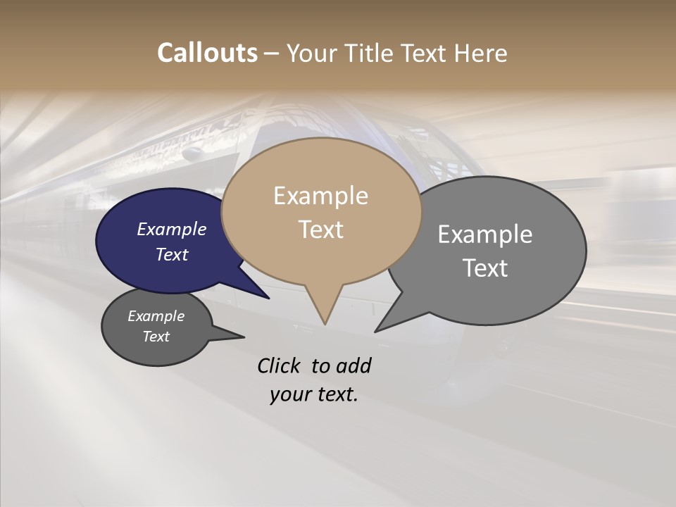 High Speed Transportation Railroad PowerPoint Template