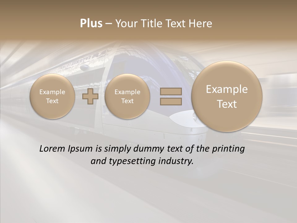 High Speed Transportation Railroad PowerPoint Template