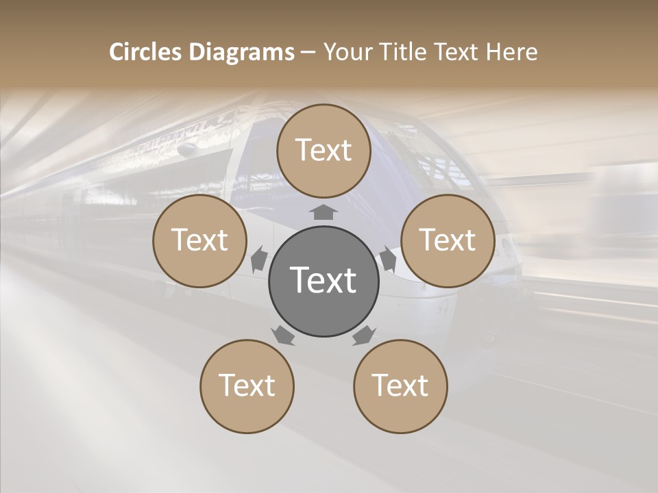 High Speed Transportation Railroad PowerPoint Template