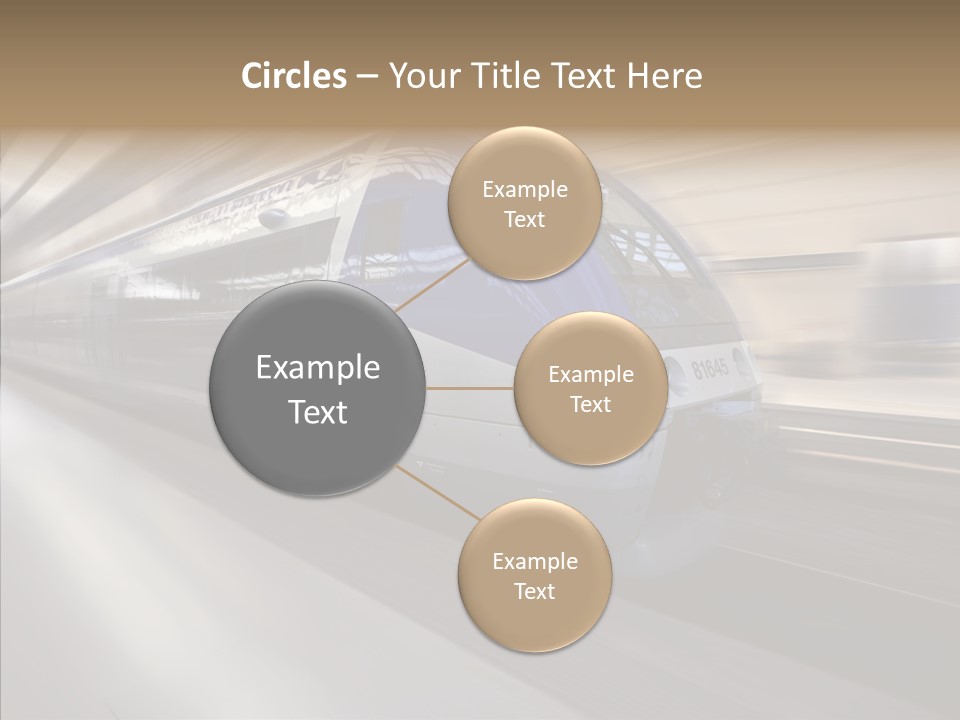 High Speed Transportation Railroad PowerPoint Template