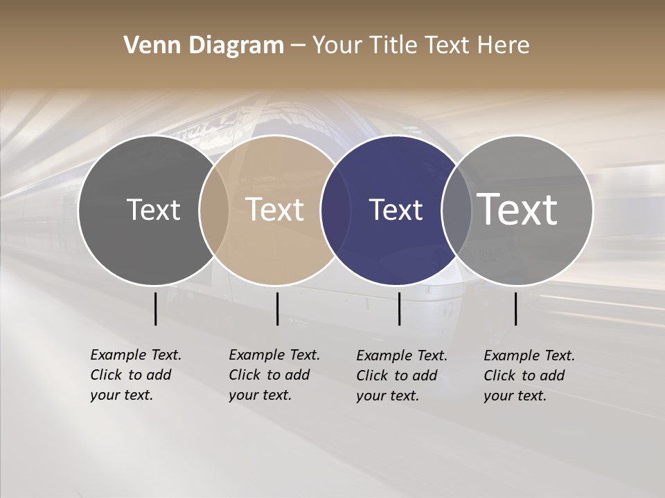 High Speed Transportation Railroad PowerPoint Template