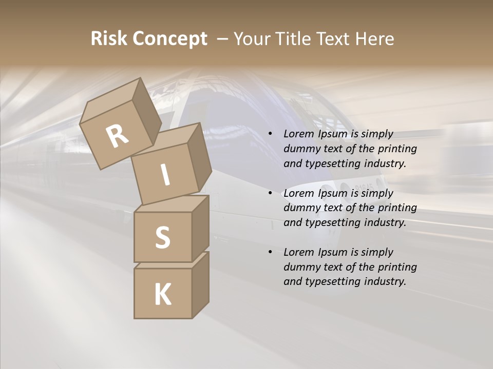 High Speed Transportation Railroad PowerPoint Template