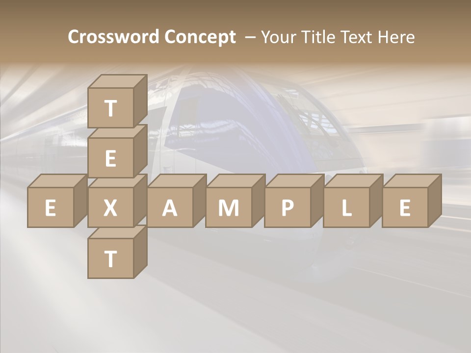 High Speed Transportation Railroad PowerPoint Template