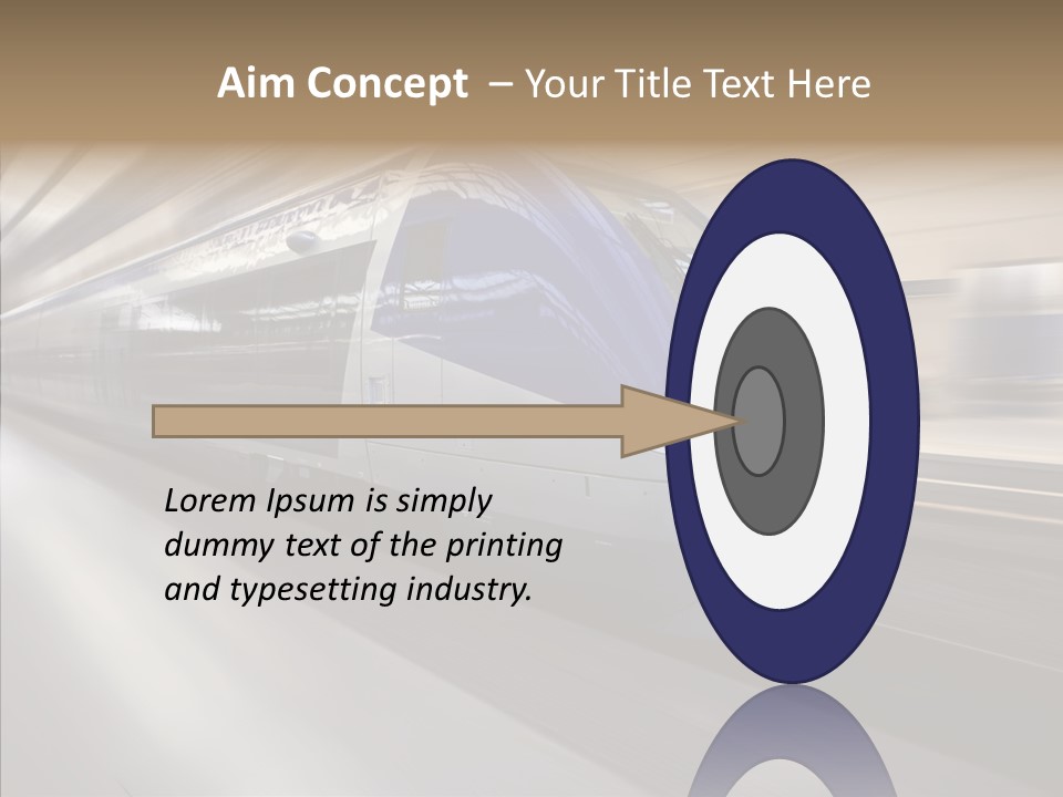 High Speed Transportation Railroad PowerPoint Template