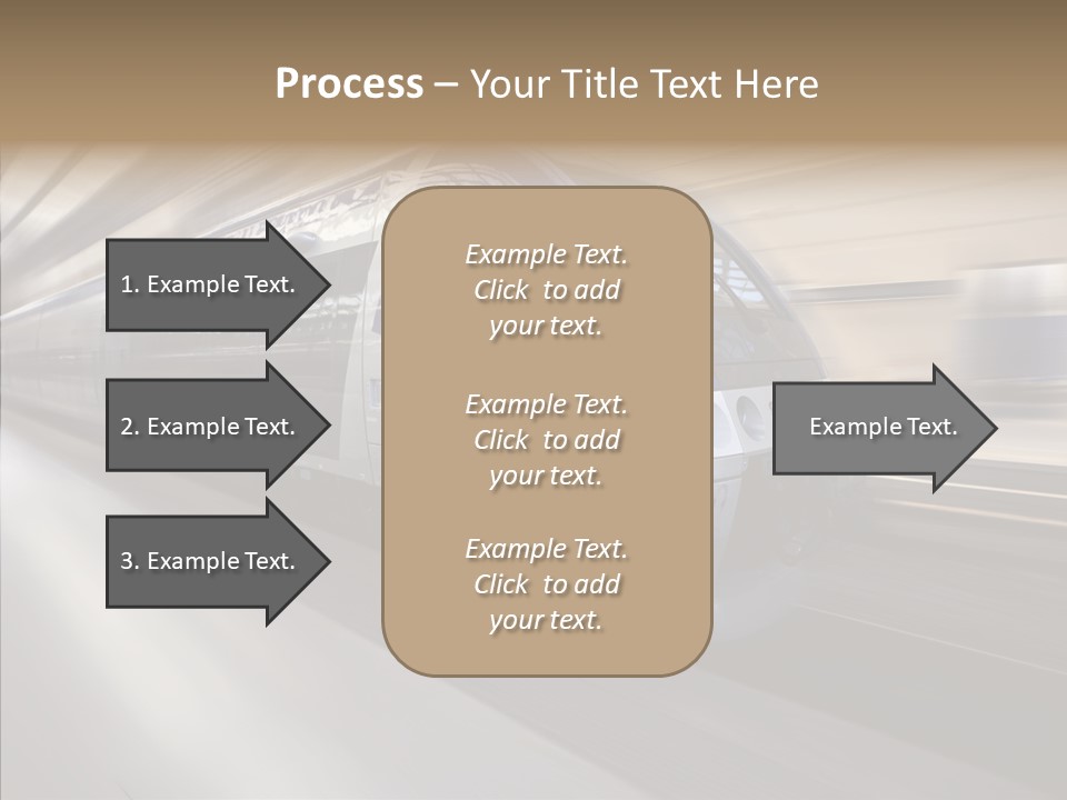 High Speed Transportation Railroad PowerPoint Template
