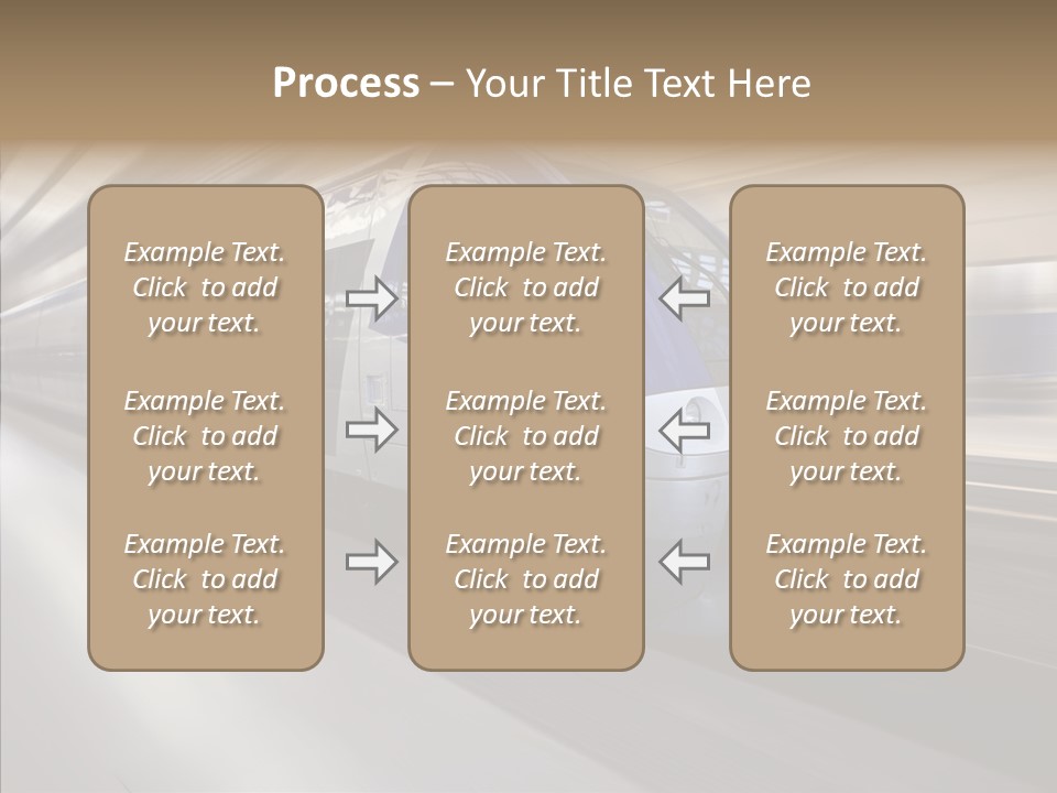 High Speed Transportation Railroad PowerPoint Template