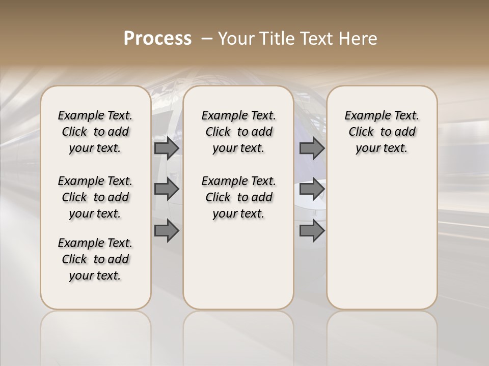 High Speed Transportation Railroad PowerPoint Template