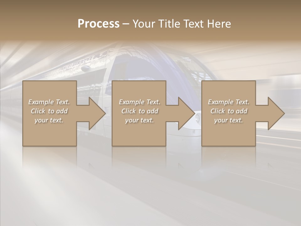High Speed Transportation Railroad PowerPoint Template