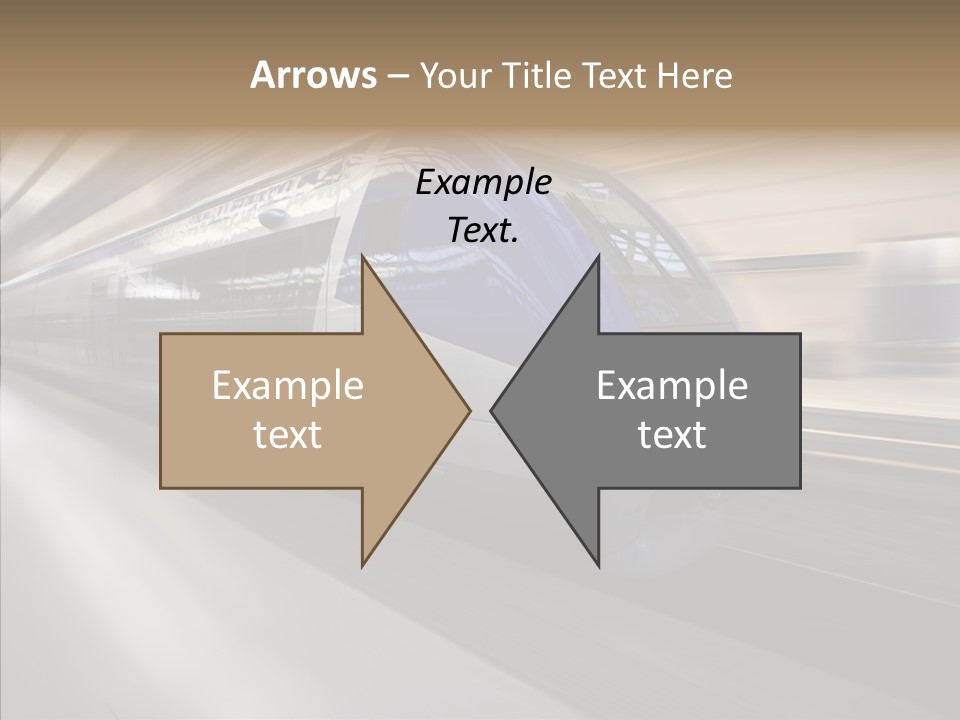 High Speed Transportation Railroad PowerPoint Template