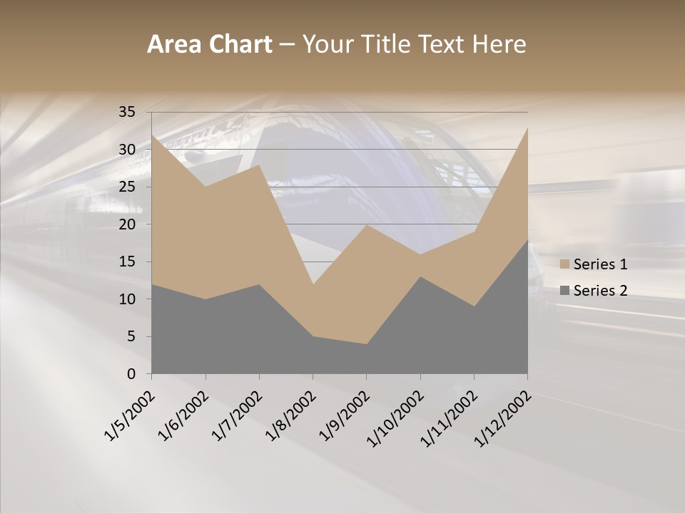 High Speed Transportation Railroad PowerPoint Template