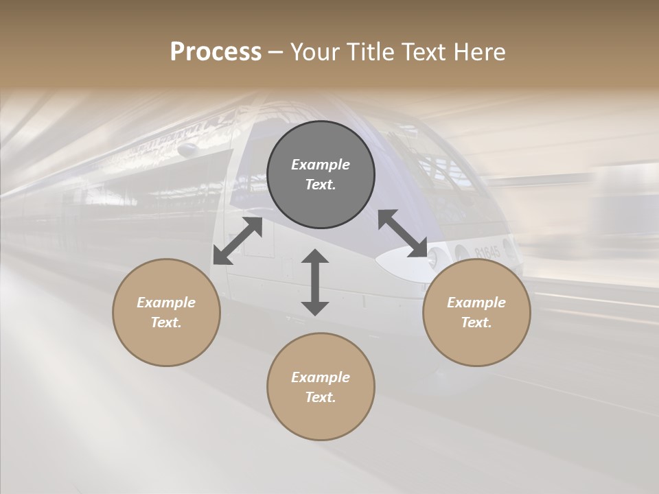 High Speed Transportation Railroad PowerPoint Template