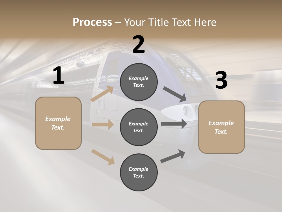 High Speed Transportation Railroad PowerPoint Template