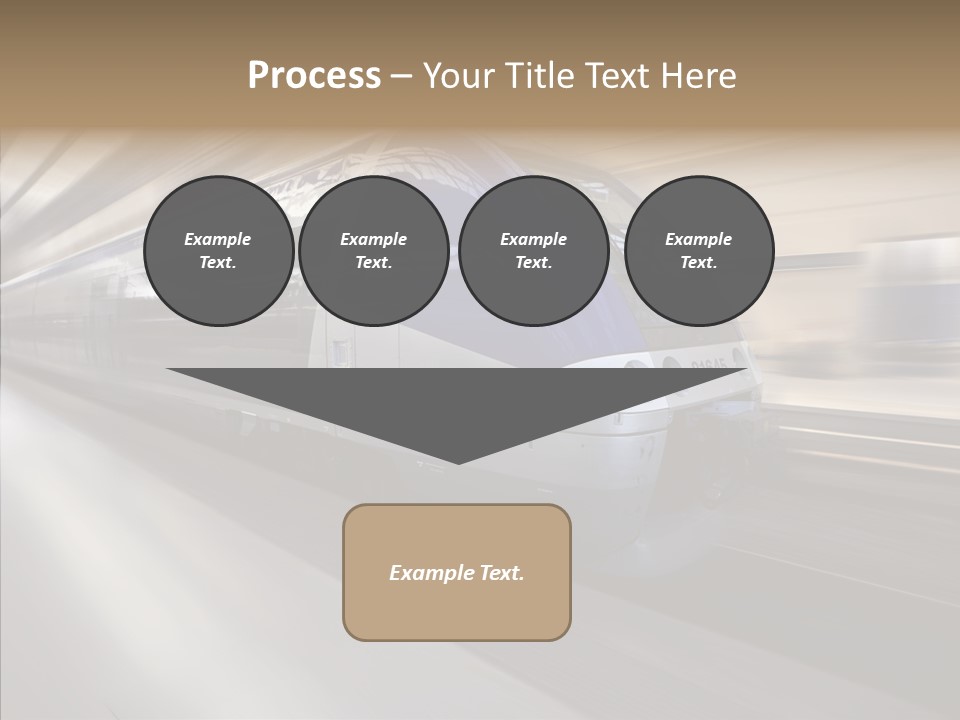 High Speed Transportation Railroad PowerPoint Template