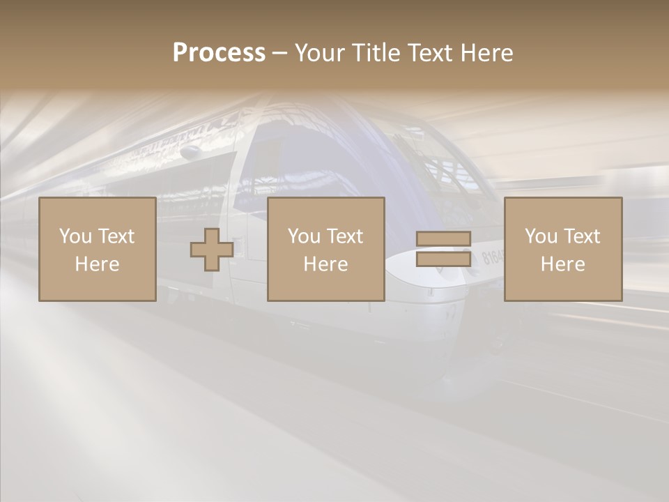 High Speed Transportation Railroad PowerPoint Template