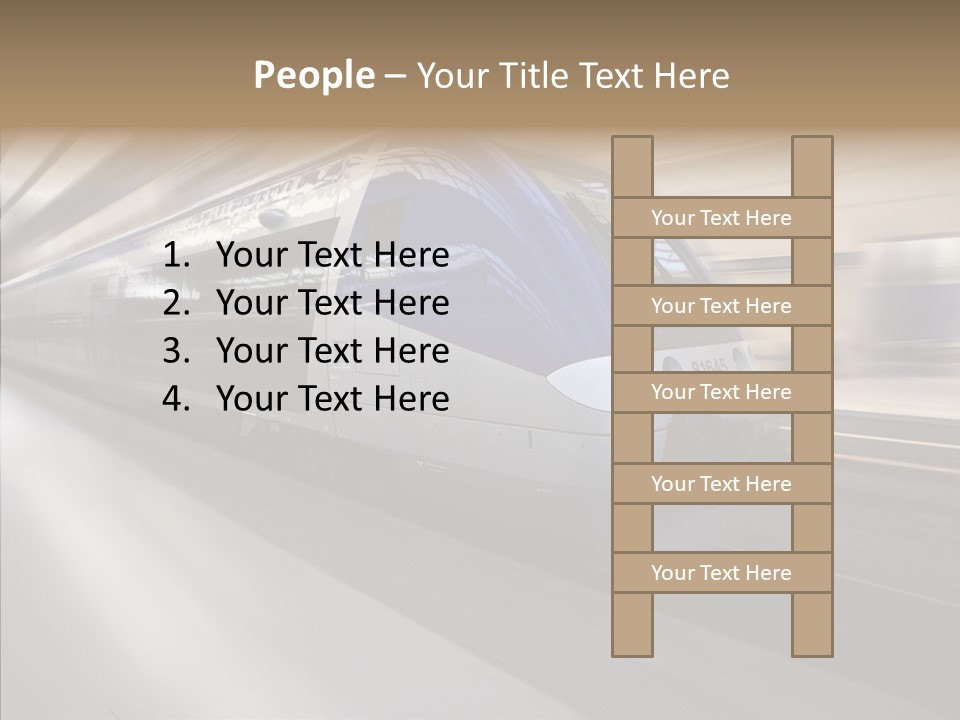 High Speed Transportation Railroad PowerPoint Template