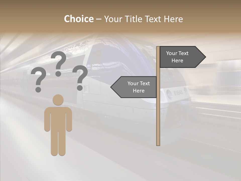 High Speed Transportation Railroad PowerPoint Template