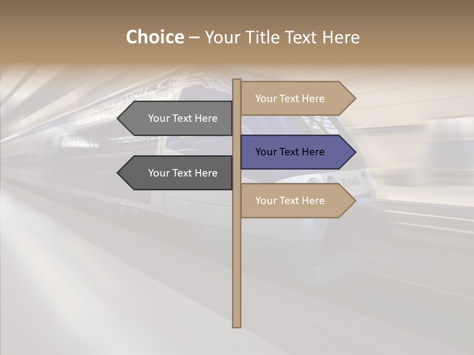 High Speed Transportation Railroad PowerPoint Template