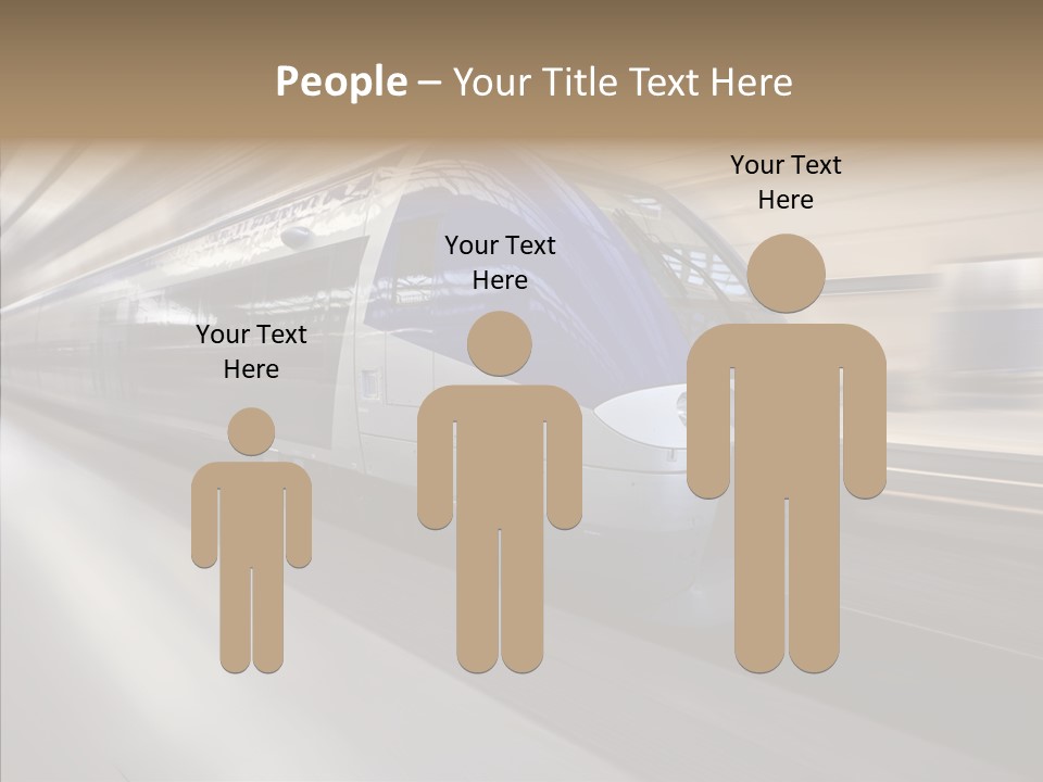 High Speed Transportation Railroad PowerPoint Template